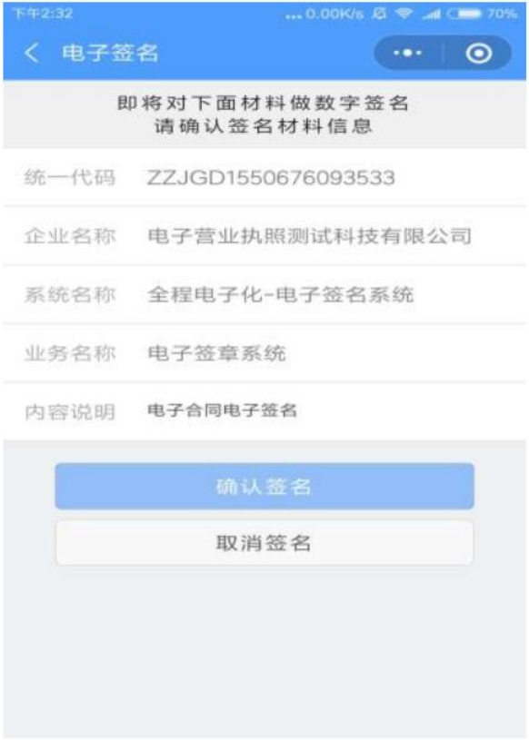 河南企業登記全程電子化服務平臺具體操作流程簽名確認